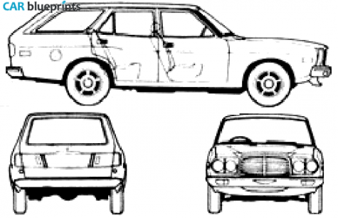 1977 Mazda 929 Station Wagon blueprint