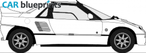 1995 Mazda Autozam AZ1 Coupe blueprint