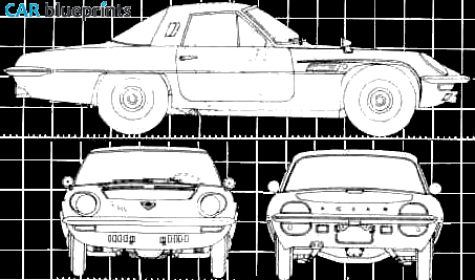 1967 Mazda Cosmo 110 Coupe blueprint