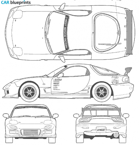 2002 Mazda RX 7 C West Coupe blueprint