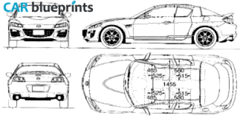 2003 Mazda RX-8 Coupe blueprint