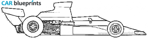 1974 McLaren M23 F1 GP OW blueprint