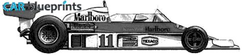 1976 McLaren M23 F1 OW blueprint