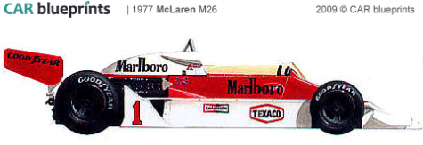 1977 McLaren M26 F1 OW blueprint