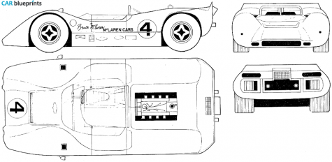 1967 McLaren M6A Cabriolet blueprint