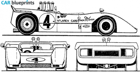 1968 McLaren M8A Cabriolet blueprint