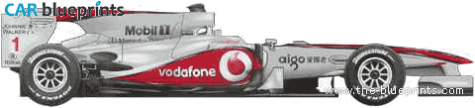 2010 McLaren MP4/25 F1 GP OW blueprint