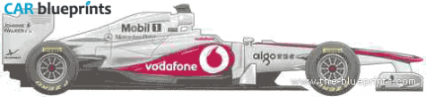 2011 McLaren MP4/26 F1 GP OW blueprint