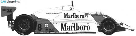 1981 McLaren MP4 F1 OW blueprint