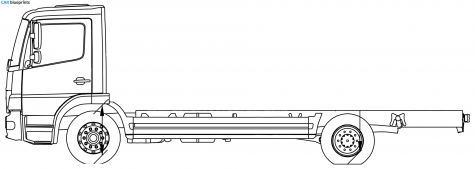 Mercedes-Benz Atego 13 Truck blueprint