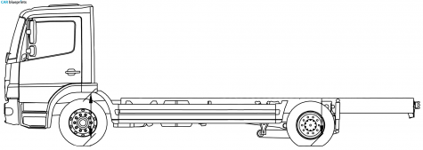 Mercedes-Benz Atego 16L Truck blueprint