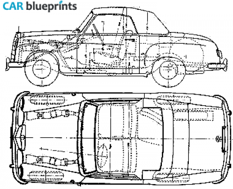 1953 Mercedes-Benz W120 180 Cabriolet blueprint