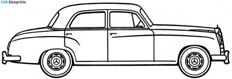 1953 Mercedes-Benz W120 219 Sedan blueprint