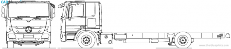 2010 Mercedes-Benz Actros 4x2 Car Transporter Rigid Truck blueprint