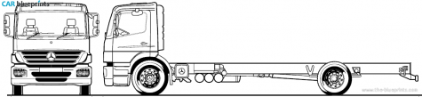 2010 Mercedes-Benz Axor 4x2 Rigid Truck blueprint