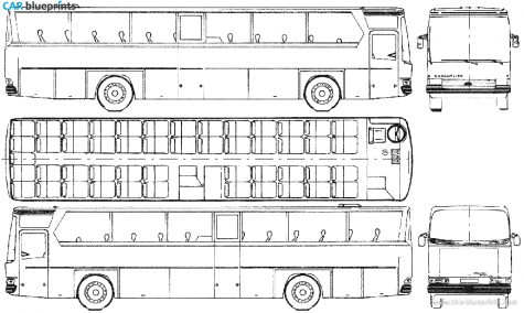 1978 Mercedes-Benz E310 Drogmoller Bus blueprint