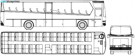 1978 Mercedes-Benz E330 Comet Bus blueprint