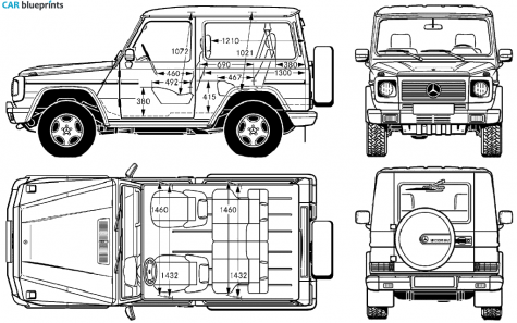 2005 Mercedes-Benz G WAGEN LWD SUV blueprint