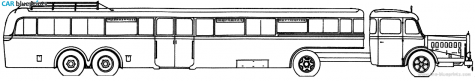 1937 Mercedes-Benz Grossraumomnibus Bus blueprint