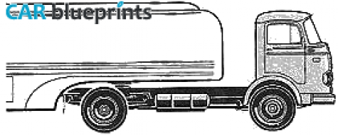 1964 Mercedes-Benz L1113 Truck blueprint