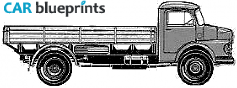 1964 Mercedes-Benz L1413 Truck blueprint