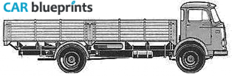 1964 Mercedes-Benz L141B Truck blueprint