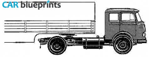 1964 Mercedes-Benz L141B Truck blueprint