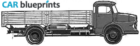 1964 Mercedes-Benz L141B Truck blueprint