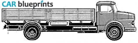 1964 Mercedes-Benz L1620 Truck blueprint