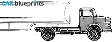 1964 Mercedes-Benz L1920 Truck blueprint