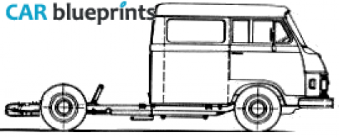 1976 Mercedes-Benz L306D Truck blueprint