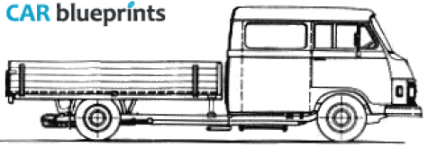 1976 Mercedes-Benz L306D Truck blueprint