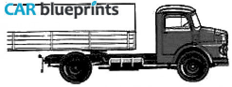 1964 Mercedes-Benz L911 Truck blueprint