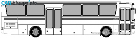 Mercedes-Benz O303 Bus blueprint