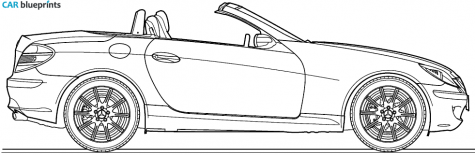 2005 Mercedes-Benz SLK-Class R171 Cabriolet blueprint