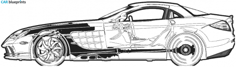 2006 Mercedes-Benz SLR Coupe blueprint