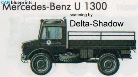 Mercedes-Benz U 1300 Truck blueprint