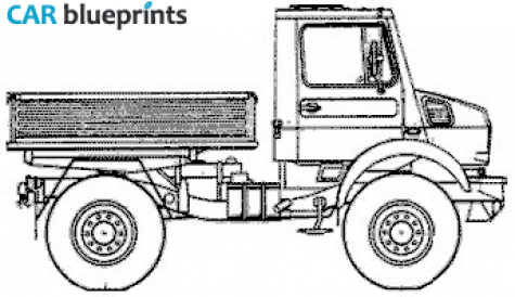 2006 Mercedes-Benz Unimog U1800 Truck blueprint