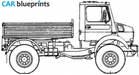 2006 Mercedes-Benz Unimog U1850 Truck blueprint