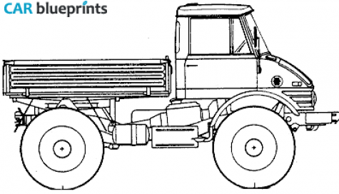 2006 Mercedes-Benz Unimog U900 Truck blueprint