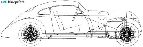 Mercedes-Benz W 142 Coupe blueprint