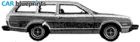 1979 Mercury Bobcat Villager Station Wagon blueprint