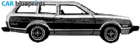 1980 Mercury Bobcat Villager Station Wagon blueprint