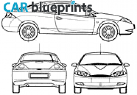 1999 Mercury Cougar Sedan blueprint