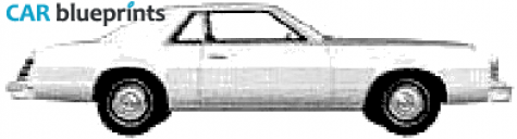 1979 Mercury Cougar Hardtop Coupe blueprint