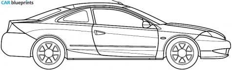 2000 Mercury Cougar Coupe blueprint