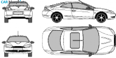 2001 Mercury Cougar Sedan blueprint