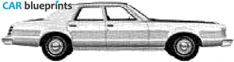 1979 Mercury Cougar Sedan blueprint