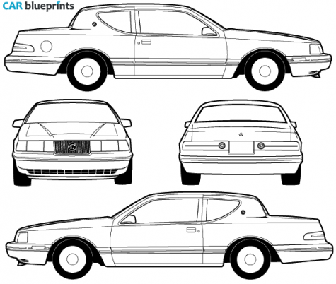 1988 Mercury Cougar Custom Coupe blueprint