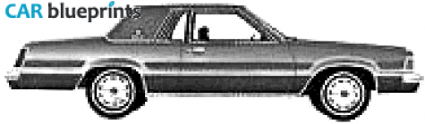 1980 Mercury Cougar XR7 Sedan blueprint